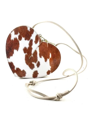 Amara Skórzana torebka "Amore" w kolorze brązowym - 22 x 16 x 6 cm rozmiar: onesize