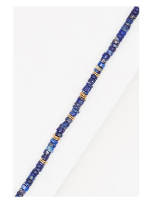 AMAZONIA Pozłacana bransoletka "Atlacoya" z lapis lazuli rozmiar: onesize