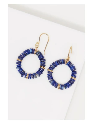 AMAZONIA Pozłacane kolczyki "Zaniyah" z lapis lazuli rozmiar: onesize