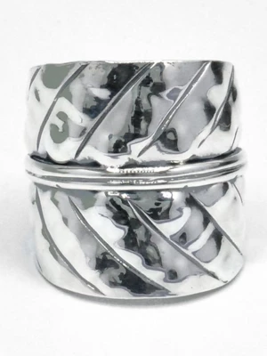 AMAZONIA Srebrny pierścionek "Tochtli" rozmiar: 52