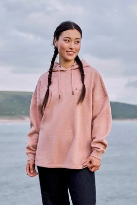 Amber damska bluza z kapturem - Light Pink Animal