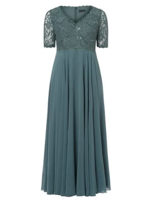 Ambiance Damska sukienka wieczorowa Kobiety Sztuczne włókno niebieski|zielony jednolity,