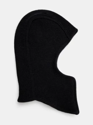 AMBUSH kominiarka wełniana Rib Knit Balaclava kolor czarny BMLC002F24KNI0011000