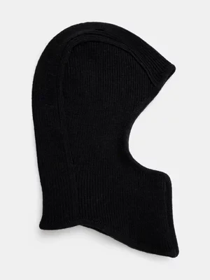 AMBUSH kominiarka wełniana Rib Knit Balaclava kolor czarny BMLC002F24KNI0011000