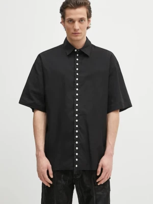 AMBUSH koszula Pearl Button Shirt męska kolor czarny relaxed z kołnierzykiem klasycznym 12115313