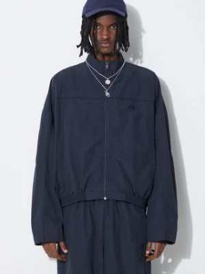 AMBUSH kurtka Nylon Track Jacket męska kolor granatowy przejściowa oversize BMEA002S24FAB