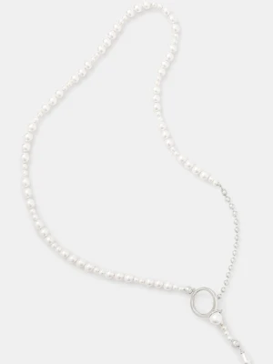 AMBUSH naszyjnik srebrny Pearl Strand Necklace