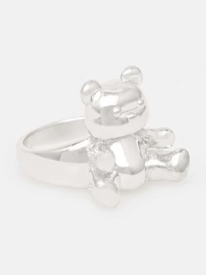 AMBUSH pierścionek Inflated Teddy Bear Ring BWOC004F24SIL0017200