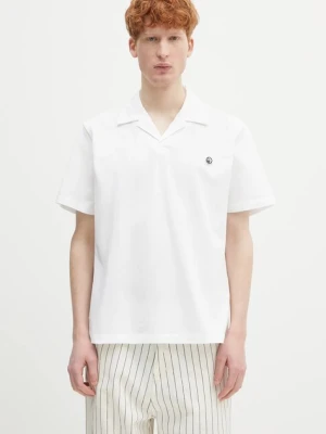 AMBUSH polo bawełniane Polo Shirt męski kolor biały gładki 12115323