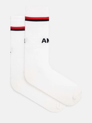 Zdjęcie produktu AMBUSH skarpetki wełniane Logo Low Soccer Socks kolor biały BMRA002F24KNI0010100