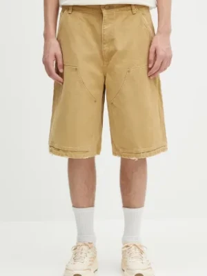 AMBUSH szorty bawełniane Canvas Carpenter Short Pants męskie kolor beżowy 12115320