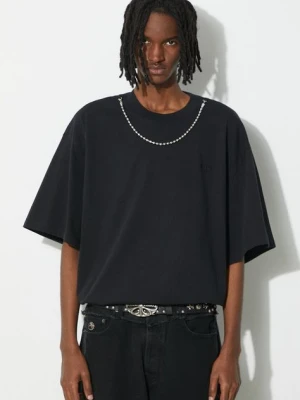 AMBUSH t-shirt bawełniany Ballchain męski kolor czarny gładki BMAA001S24JER