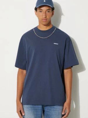 AMBUSH t-shirt bawełniany Ballchain męski kolor niebieski z aplikacją BMAA001F24JER0014501