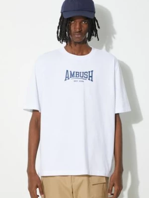 AMBUSH t-shirt bawełniany Graphic męski kolor biały z nadrukiem BMAA006S24JER