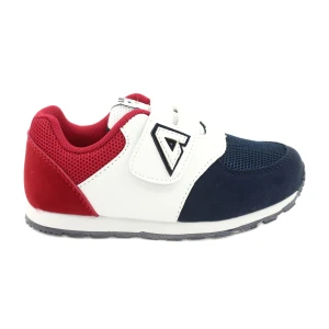 American Club Dziecięce buty sportowe wkładka skórzana BS01 BS02 Navy białe