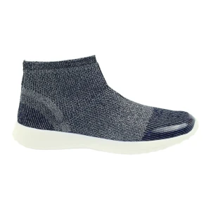 American Club Granatowe/srebrne sportowe buty damskie 17044 niebieskie