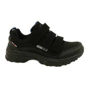 American Club Softshell damskie buty sportowe na rzepy American WT52/22 czarne