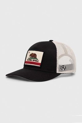 American Needle czapka z daszkiem California kolor czarny z aplikacją