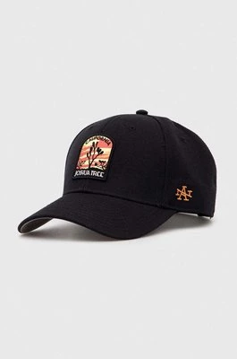 American Needle czapka z daszkiem z domieszką wełny Joshua Tree National Park kolor czarny z aplikacją