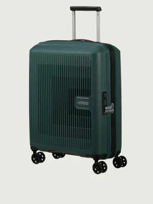 American Tourister Walizka aerostep SPINNER 55/20 EXP TSA butelkowa zieleń