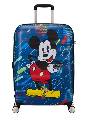 American Tourister Walizka w kolorze niebieskim ze wzorem - 47 x 67 x 26 cm rozmiar: onesize