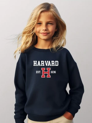 American Universities Bluza "Harvard Est 1636" w kolorze granatowym rozmiar: 152
