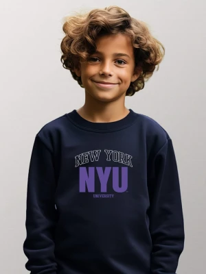 American Universities Bluza "NYU" w kolorze granatowym rozmiar: 152