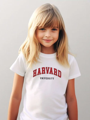 American Universities Koszulka "Harvard University" w kolorze białym rozmiar: 140
