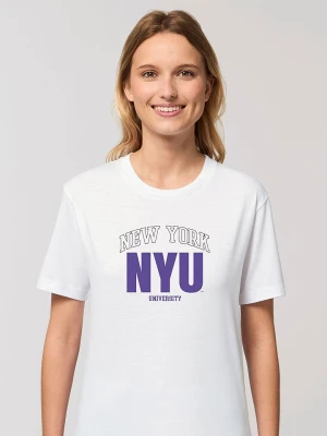 American Universities Koszulka "NYU" w kolorze białym rozmiar: XL