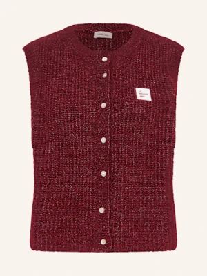 American Vintage Bezrękawnik Knitvest rot
