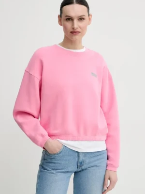 American Vintage bluza damska kolor różowy z nadrukiem IZU03AE25
