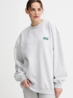 American Vintage bluza męska kolor szary melanżowa MBAP03B