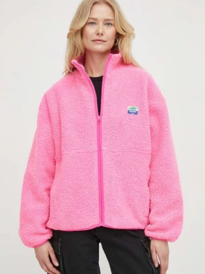 American Vintage bluza polarowa VESTE ML kolor różowy z aplikacją HOK16CE24