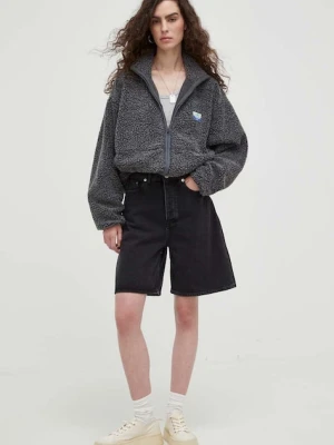 American Vintage bluza VESTE ML damska kolor szary z aplikacją HOK16CH23