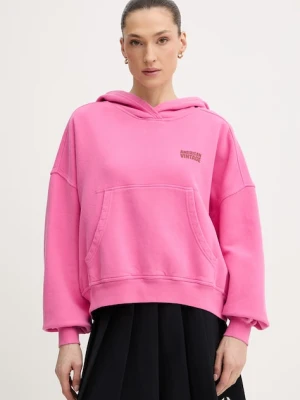 American Vintage bluza z kapturem damska bawełniana
