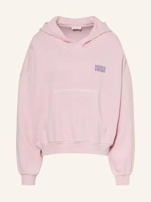 American Vintage Bluza Z Kapturem Plizzy rosa JASNORÓŻOWY