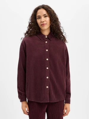 american vintage bluzka z sztruksu Kobiety Bawełna lila
