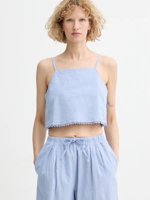 American Vintage crop top damski bawełniany