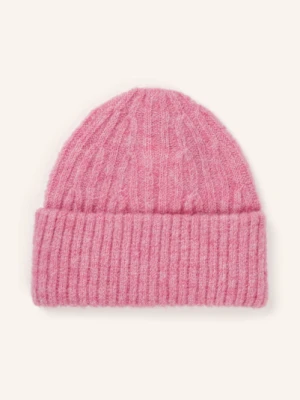 American Vintage Czapka East Z Dodatkiem Alpaki pink