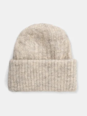 American Vintage czapka z domieszką wełny Bonnet beżowy