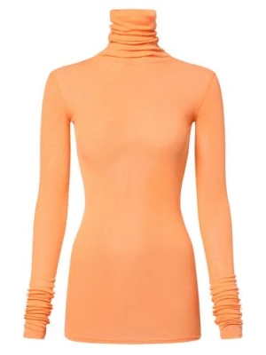 american vintage Damska koszulka z długim rękawem Kobiety Bawełna pomarańczowy jednolity,