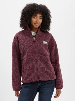 american vintage Damska kurtka polarowa - Hoktown Kobiety czerwony marmurkowy, XS/S