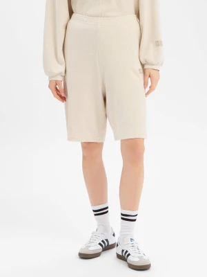american vintage Damskie szorty dresowe - Flux Kobiety Bawełna (100%) beżowy jednolity,