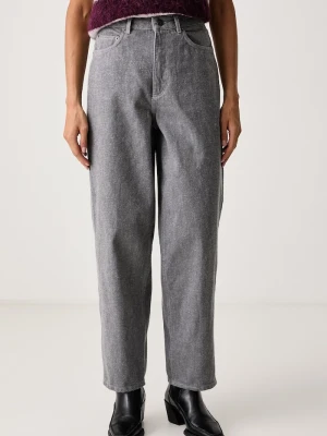 American Vintage jeansy relaxed fit damskie szary