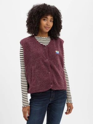 american vintage Kamizelka damska - Hoktown Kobiety czerwony|różowy jednolity, XS/S