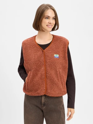 american vintage Kamizelka Kobiety brązowy