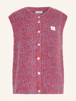 American Vintage Kamizelka Z Dzianiny East Z Alpaką rot