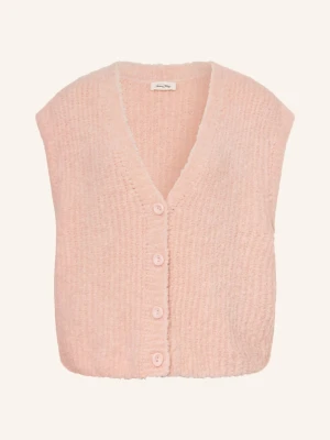 American Vintage Kamizelka Z Dzianiny Zolly rosa JASNORÓŻOWY