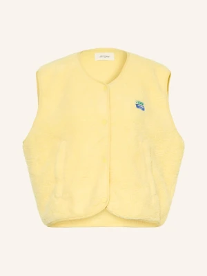 American Vintage Kamizelka Z Pluszowego Materiału gelb ŻÓŁTY