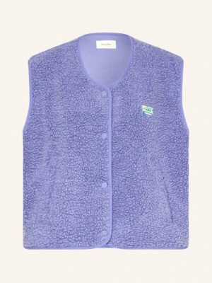 American Vintage Kamizelka Z Pluszowego Materiału lila